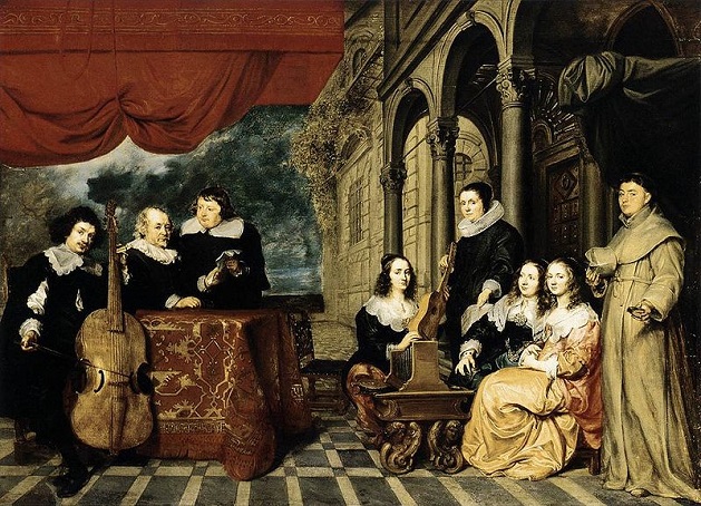 A Family ca. 1650   by Gonzales Coques (1618-1684)  Szepmuveszeti Muzeum  Budapest